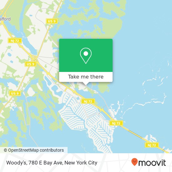Mapa de Woody's, 780 E Bay Ave