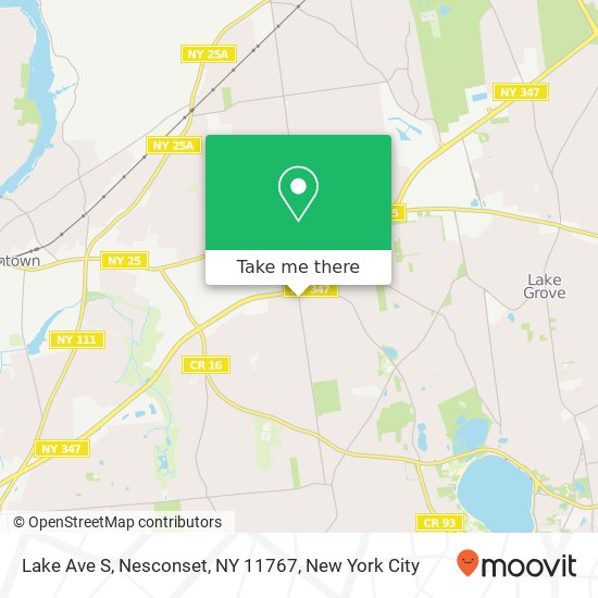 Lake Ave S, Nesconset, NY 11767 map