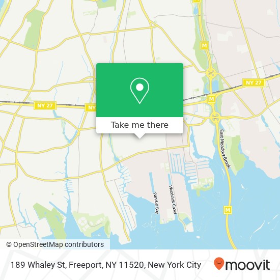 Mapa de 189 Whaley St, Freeport, NY 11520