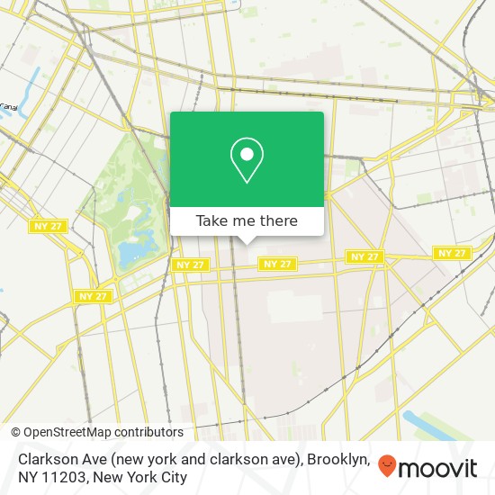 Clarkson Ave (new york and clarkson ave), Brooklyn, NY 11203 map