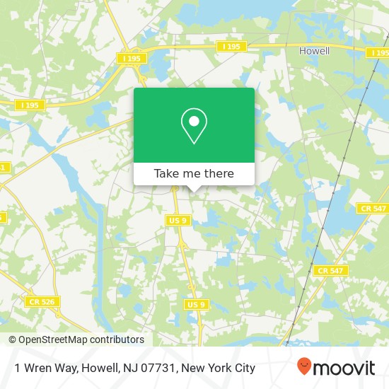 1 Wren Way, Howell, NJ 07731 map