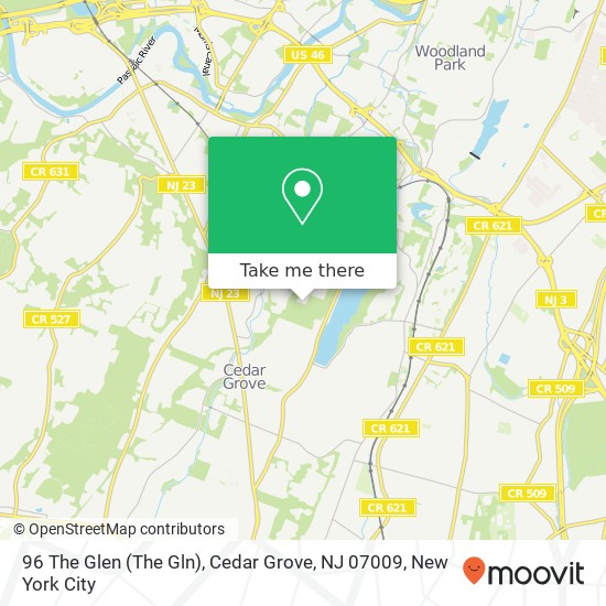 96 The Glen (The Gln), Cedar Grove, NJ 07009 map