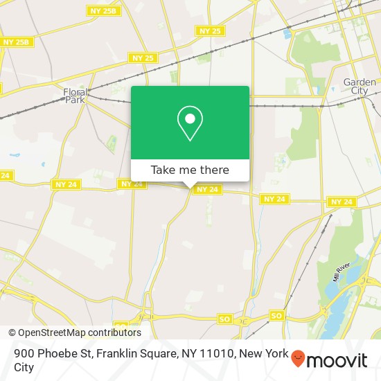 900 Phoebe St, Franklin Square, NY 11010 map