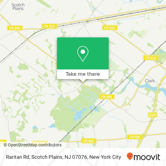 Mapa de Raritan Rd, Scotch Plains, NJ 07076
