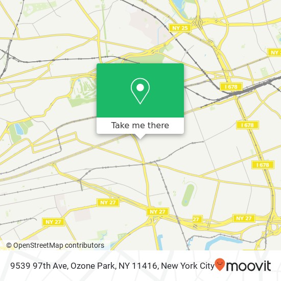 Mapa de 9539 97th Ave, Ozone Park, NY 11416