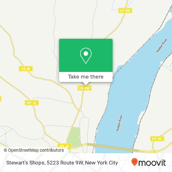 Mapa de Stewart's Shops, 5223 Route 9W