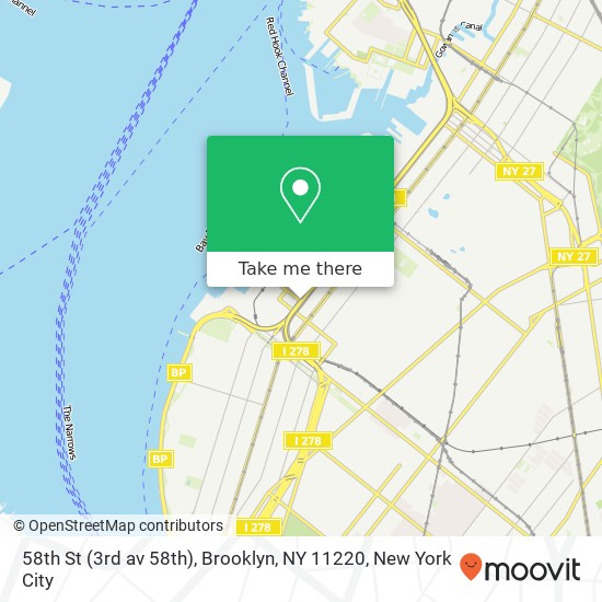 58th St (3rd av 58th), Brooklyn, NY 11220 map