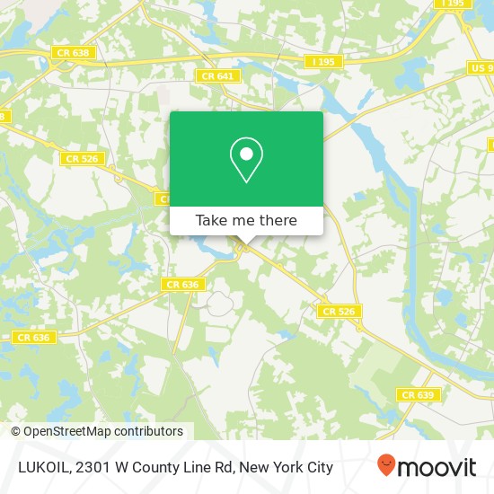 Mapa de LUKOIL, 2301 W County Line Rd