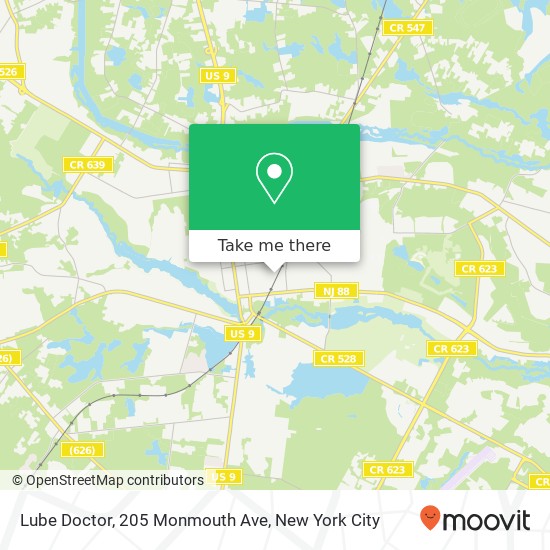 Lube Doctor, 205 Monmouth Ave map