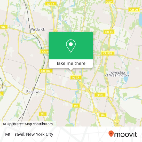 Mti Travel map