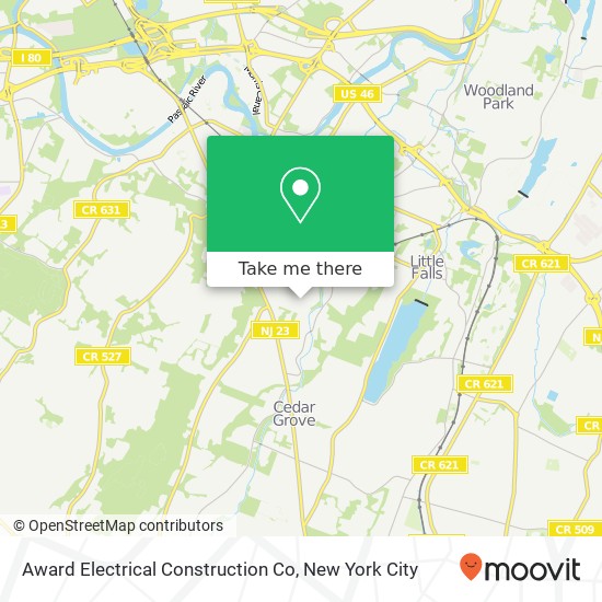 Award Electrical Construction Co map