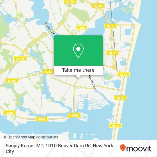 Sanjay Kumar MD, 1010 Beaver Dam Rd map