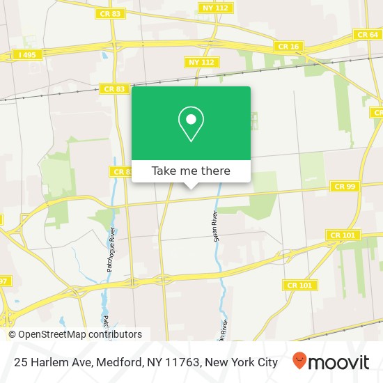 25 Harlem Ave, Medford, NY 11763 map