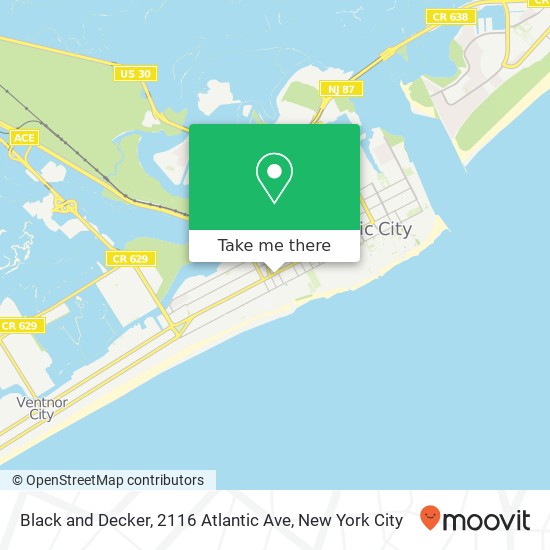 Mapa de Black and Decker, 2116 Atlantic Ave