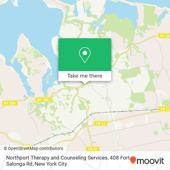 Mapa de Northport Therapy and Counseling Services, 408 Fort Salonga Rd