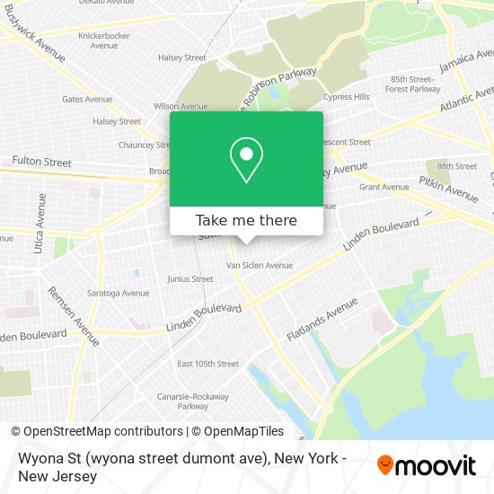 Mapa de Wyona St (wyona street dumont ave)