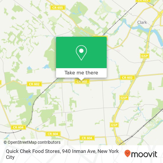 Quick Chek Food Stores, 940 Inman Ave map