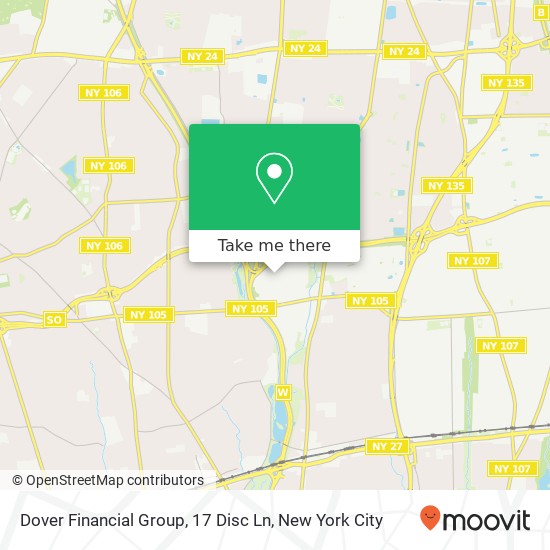 Mapa de Dover Financial Group, 17 Disc Ln