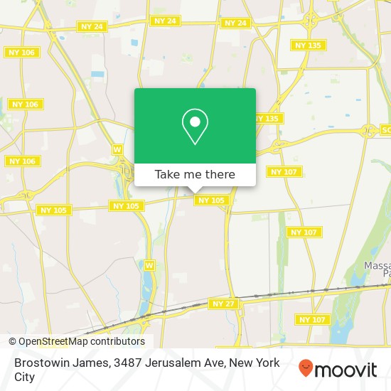 Brostowin James, 3487 Jerusalem Ave map