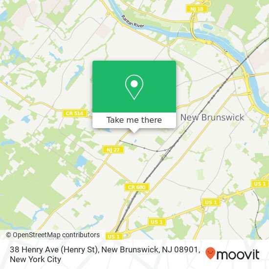 38 Henry Ave (Henry St), New Brunswick, NJ 08901 map