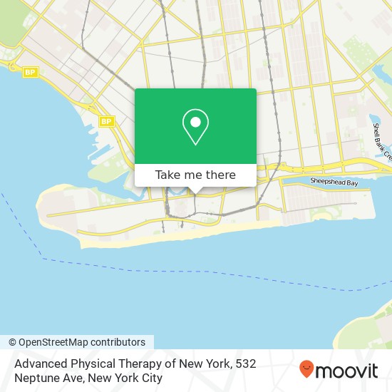 Advanced Physical Therapy of New York, 532 Neptune Ave map