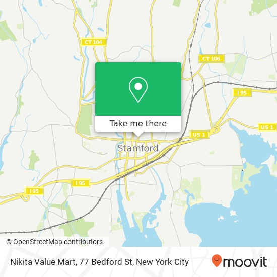 Nikita Value Mart, 77 Bedford St map