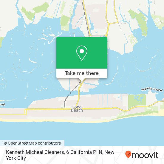 Mapa de Kenneth Micheal Cleaners, 6 California Pl N
