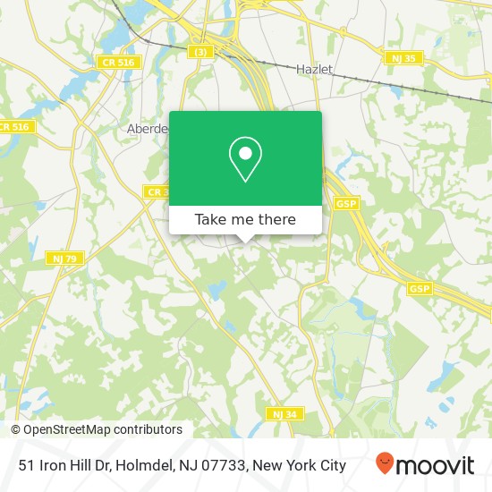 51 Iron Hill Dr, Holmdel, NJ 07733 map