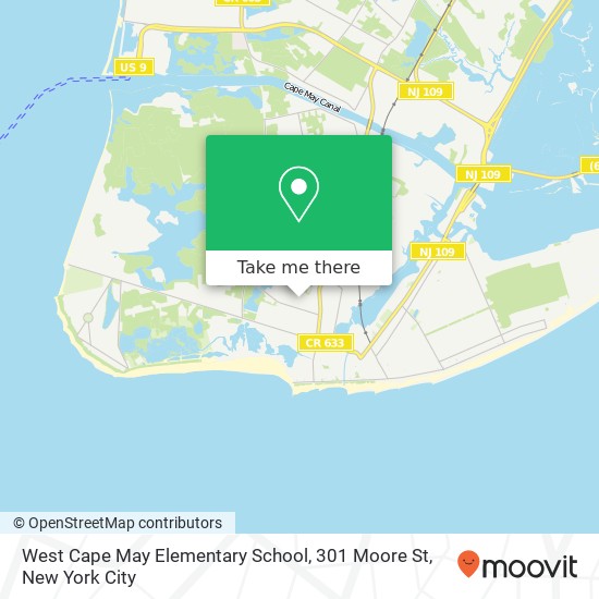 Mapa de West Cape May Elementary School, 301 Moore St