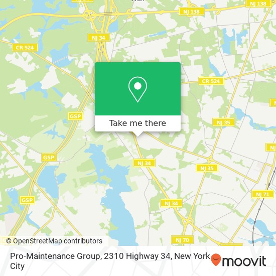 Mapa de Pro-Maintenance Group, 2310 Highway 34