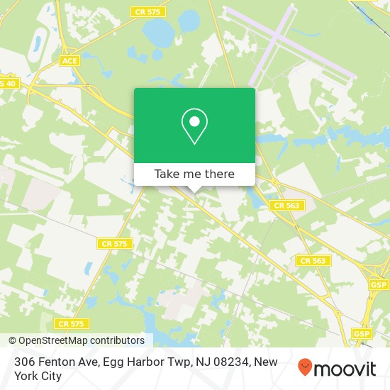 306 Fenton Ave, Egg Harbor Twp, NJ 08234 map