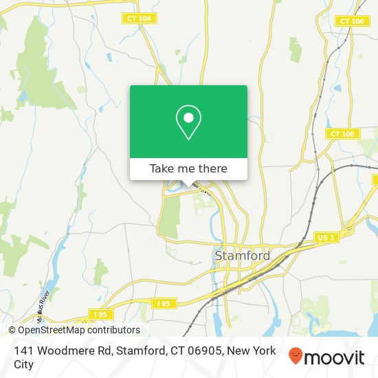 141 Woodmere Rd, Stamford, CT 06905 map