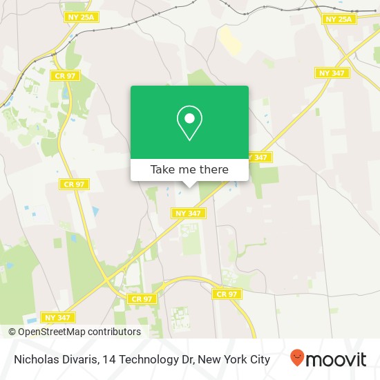 Mapa de Nicholas Divaris, 14 Technology Dr
