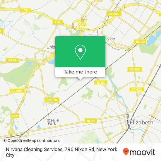 Mapa de Nirvana Cleaning Services, 796 Nixon Rd