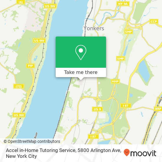 Accel in-Home Tutoring Service, 5800 Arlington Ave map