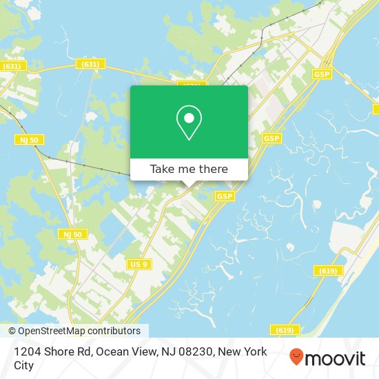 1204 Shore Rd, Ocean View, NJ 08230 map