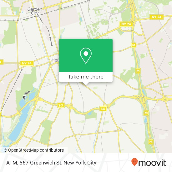 Mapa de ATM, 567 Greenwich St