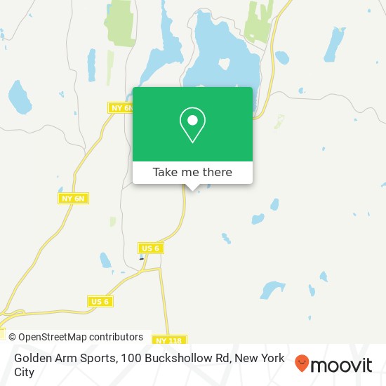 Mapa de Golden Arm Sports, 100 Buckshollow Rd