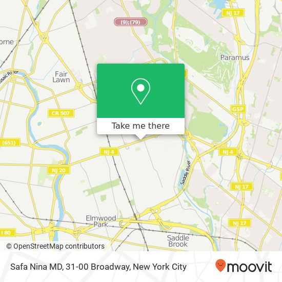 Safa Nina MD, 31-00 Broadway map