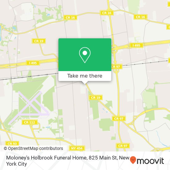 Moloney's Holbrook Funeral Home, 825 Main St map