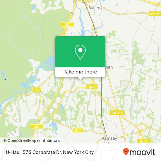 Mapa de U-Haul, 575 Corporate Dr