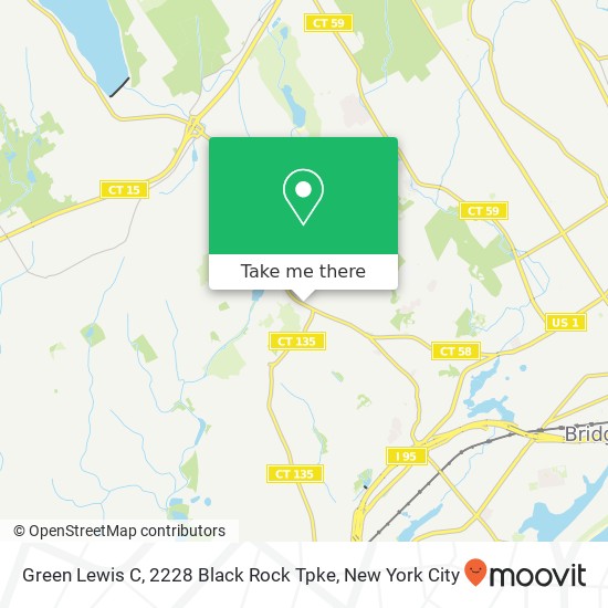 Mapa de Green Lewis C, 2228 Black Rock Tpke
