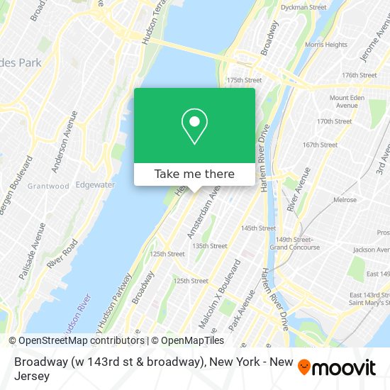 Broadway (w 143rd st & broadway) map