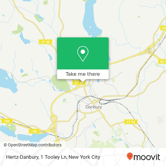 Hertz-Danbury, 1 Tooley Ln map