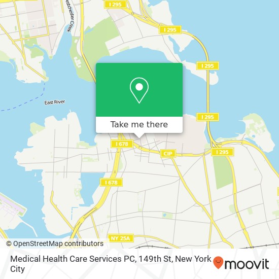 Medical Health Care Services PC, 149th St map