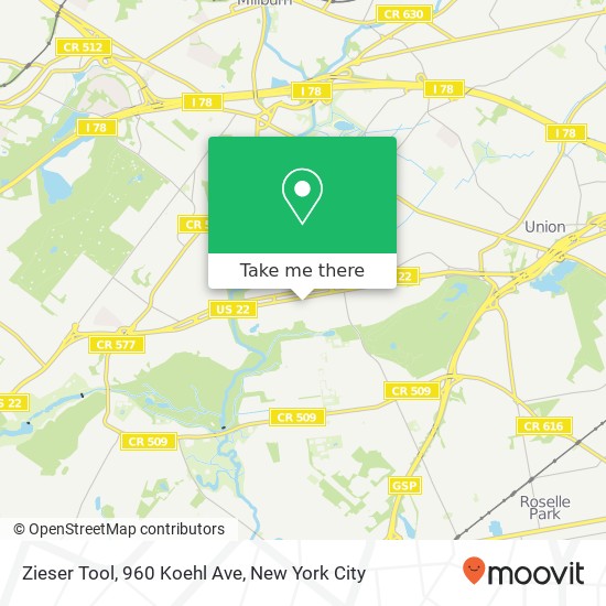 Mapa de Zieser Tool, 960 Koehl Ave