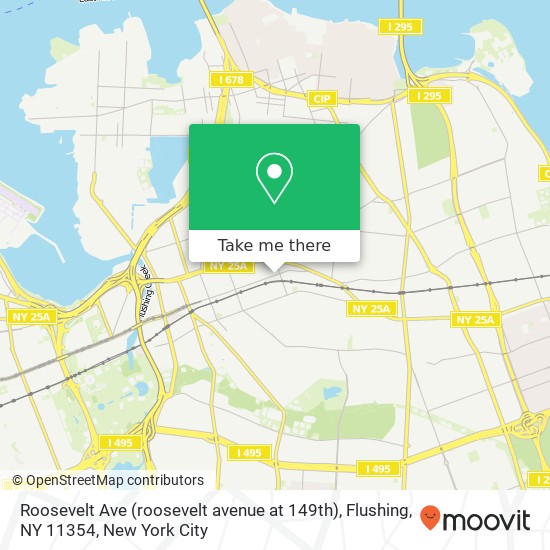 Roosevelt Ave (roosevelt avenue at 149th), Flushing, NY 11354 map