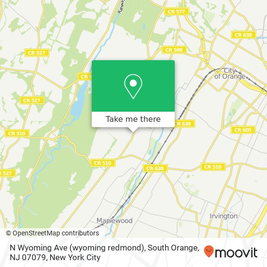 N Wyoming Ave (wyoming redmond), South Orange, NJ 07079 map
