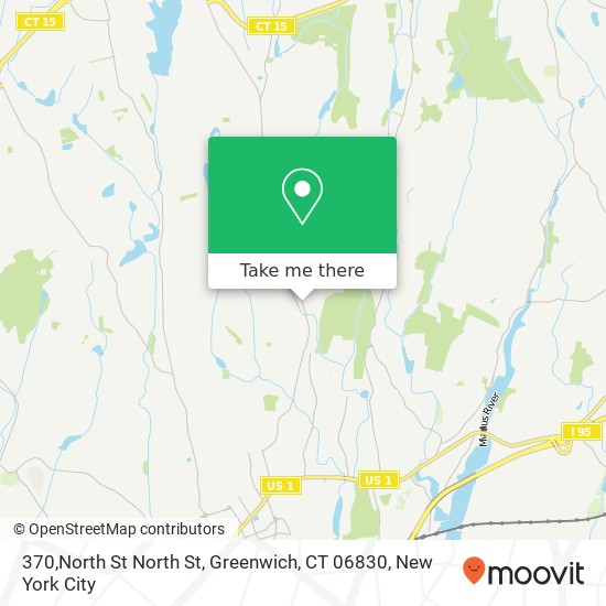 Mapa de 370,North St North St, Greenwich, CT 06830