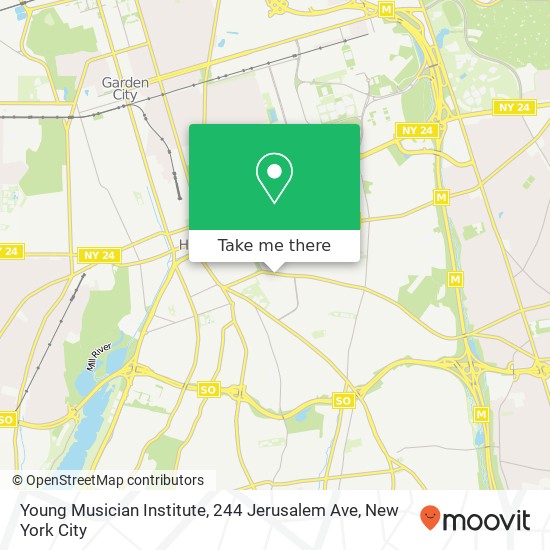 Young Musician Institute, 244 Jerusalem Ave map
